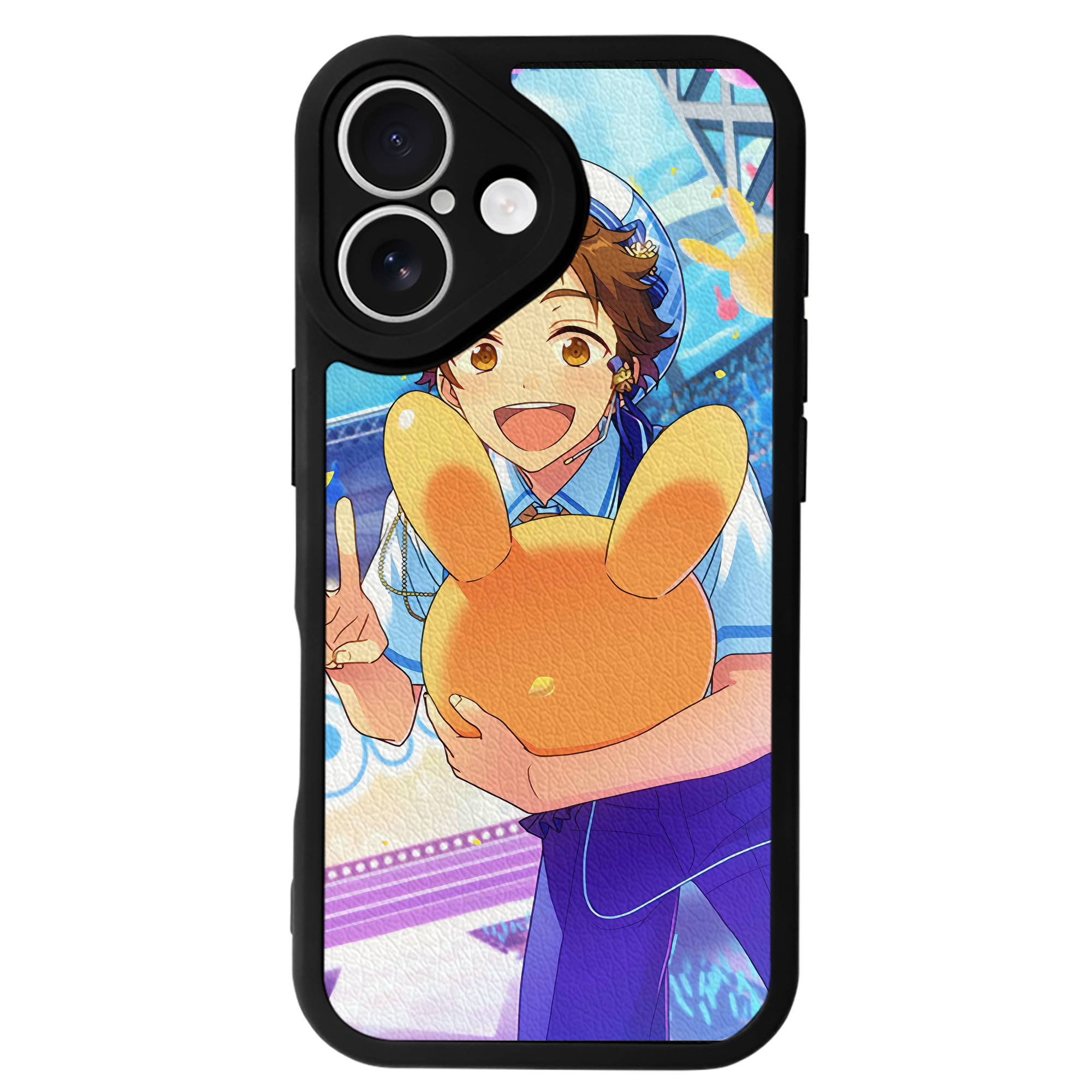 （画像用） あんさんぶるスターズ! Ensemble Stars 【iPhone 16シリーズ対応】シリコンスマホケース（レザー調） 材質：シリコン
